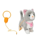 Peluş Sevimli Kedi Gigi Hareketli Sesli Gri Renk thumbnail 1