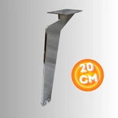 20 CM METAL TABANCA AYAK KOLTUK AYAĞI MOBİLYA AYAĞI ÜNİTE AYAĞI KONSOL AYAĞI PUF BERJER AYAĞI thumbnail 3