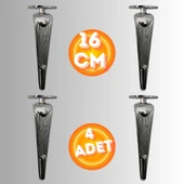 16 CM METAL KLAS KOLTUK AYAĞI MOBİLYA AYAĞI ÜNİTE AYAĞI KONSOL AYAĞI PUF BERJER AYAĞI (4 ADET) thumbnail 1