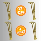 17 CM METAL BONCUKLU KOLTUK AYAĞI MOBİLYA AYAĞI ÜNİTE AYAĞI KONSOL AYAĞI PUF BERJER AYAĞI (4ADET) thumbnail 2