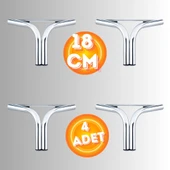 18 CM METAL MAGNOLİA KOLTUK AYAĞI MOBİLYA AYAĞI ÜNİTE AYAĞI KONSOL AYAĞI PUF BERJER AYAĞI (4 ADET) thumbnail 2