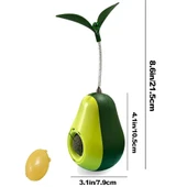 Avokado Şeklinde Kedi Naneli ve Mama Hazneli Kedi Oyuncağı - 5