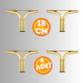 18 CM METAL MAGNOLİA KOLTUK AYAĞI MOBİLYA AYAĞI ÜNİTE AYAĞI KONSOL AYAĞI PUF BERJER AYAĞI (4 ADET) thumbnail 1