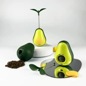 Avokado Şeklinde Kedi Naneli ve Mama Hazneli Kedi Oyuncağı - 1