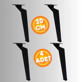 20 CM METAL TABANCA AYAK KOLTUK AYAĞI MOBİLYA AYAĞI ÜNİTE AYAĞI KONSOL AYAĞI PUF BERJER AYAĞI ( 4 ADET ) thumbnail 2
