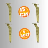 15 CM METAL TABANCA AYAK KOLTUK AYAĞI MOBİLYA AYAĞI ÜNİTE AYAĞI KONSOL AYAĞI PUF BERJER AYAĞI ( 4 ADET ) thumbnail 3
