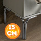15 CM METAL MAGNOLİA KOLTUK AYAĞI MOBİLYA AYAĞI ÜNİTE AYAĞI KONSOL AYAĞI PUF BERJER AYAĞI thumbnail 1