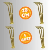 20 CM METAL BONCUKLU KOLTUK AYAĞI MOBİLYA AYAĞI ÜNİTE AYAĞI KONSOL AYAĞI PUF BERJER AYAĞI (4ADET) thumbnail 2