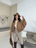 Süet Apoletli Bomber Ceket thumbnail 3