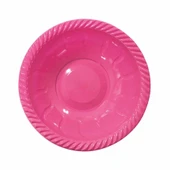 Fuşya Plastik Yuvarlak Kase - 1