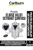 Takım Elbise Gömlek Kırışma Önleyici Düğün Davet İş Toplantı Pratik Elbise Kılıfı Seyahat Çantası - 1