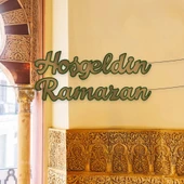 Hoşgeldin Ramazan Kaligrafik Harf Afiş - 1