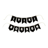 İyi ki Doğdun Harf Afiş -Siyah- - 2