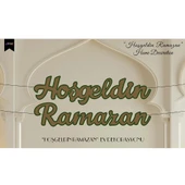 Hoşgeldin Ramazan Kaligrafik Harf Afiş - 2
