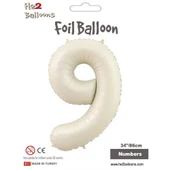 9 Rakam Krem Folyo Balon 34" - 1