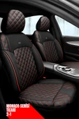 Volkswagen Golf 2017-2020 Hatchback – Ticari Araç 2+1 Uyumlu Monaco Serisi Eviza Koltuk Kılıfı – Siyah, Kolay Montaj thumbnail 3