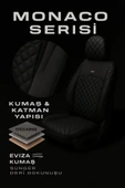 Fiat Citroën Nemo – Ticari Araç 2+1 Uyumlu Monaco Serisi Eviza Koltuk Kılıfı – Siyah, Kolay Montaj thumbnail 11