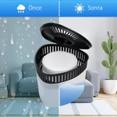 Gri, Vanilya Kokulu Üçgen Nem Alıcı Aparat - Koku ve Rutubet Giderici 500Gr thumbnail 8