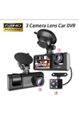 3 Kanal Araba DVR HD 1080P 3 Lensli Araç İçi KameraÜç Yönlü Kamera DVR araç kamera - 1