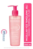 Bioderma Sensibio Foaming Gel Hassas ve Normal Ciltler Durulanan Micellar Yüz Temizleme Jeli 200 ml thumbnail 1