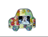 12 Adet 9x7cm Araba Çerçeve Fotoğraf Çerçevesi Ayaklı Mıknatıslı Renkli - 1