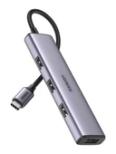 UGREEN 20841 CM473 USB-C to 4xUSB 3.0 5GB/s Yüksek Hız Hub Çoklayıcı Adaptör Alüminyum - 1