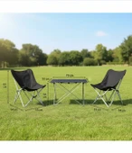 Yek Outdoor Alüminyum 2 Kişilik Kamp Masa & Sandalye Seti - 2