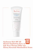 Pierre Fabre Hydrance Rich SPF30  Kuru ve Hassas Ciltler için Güneş Korumalı Nemlendirici Krem 40 ml - 1