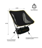 Yek Outdoor 4 Kişilik Kamp Masası ve Sandalye Seti - Siyah - 7