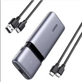 UGREEN 80863 CM389 M.2 Sata NVMe 10GB/s Veri Aktarım Hızı USB-C 3.1 Gen2 SSD Disk Kutusu - 1