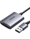 UGREEN 80887 CM401 USB-A 3.0 Micro SD TF ve SD Hafıza Kartı Okuyucu 5GB/s Aktarım Hızı - 1