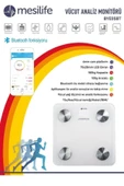 Mesilife Vücut Analiz Baskülü (yağ-kas-kemik-kolari-bm) Bluetooth Özellikli thumbnail 2