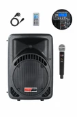 Lastvoice Ample-08AP Taşınabilir Seyyar Portatif Mikrofonlu Elektrikli Ses Sistemi Hoparlör (450 Watt) - 1
