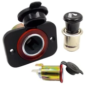 PowerMaster IC-246B-6 12 Volt 10 Amper Araba Çakmaklık Şarj Soketi thumbnail 1