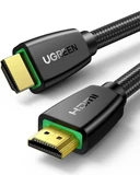 UGREEN 40416 HD118 HDMI Kablo 4K 18GB/s HDMI 2.0 Örgülü Görüntü ve Ses Aktarma Kablosu Siyah 15metre - 1
