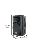 Lastvoice Ample-08AP Taşınabilir Seyyar Portatif Mikrofonlu Elektrikli Ses Sistemi Hoparlör (450 Watt) - 2