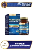 Nutraxin Quercetin Bromelain 30 Tablet - Kuersetin, Bromelain, Çörek Otu, C Vitamini, Isırgan Otu thumbnail 1