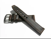 Fado&Her Saate Uyumlu Hakiki   Grizi Deri Saat  Kordonu 20  mm  (292) thumbnail 1