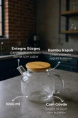 Bambum Juliet - Bambu Kapaklı Cam Demlik 1000ml thumbnail 2