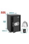 Elektronik Şifreli Para Kasası 52 Litre Yüksek Kalite TESF5001 NMS HIRDAVAT() - 1