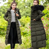 Tam Boy Kürklü Şişme Mont thumbnail 1