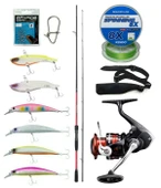 Yek Outdoor Spin Olta Seti Shimano Sienna Spinning EVA 2,41m 10-35g Spin Kamışı&Shimano Sienna 4000 Fg Spin Makinesi - 1