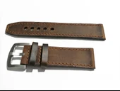 Fado&Her Saate Uyumlu Hakiki   Grizi Deri Saat  Kordonu 20  mm  (290 ) thumbnail 2