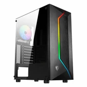 MSI MAG Vampiric 100R USB 3.2 RGB ATX Mid Tower Siyah Kasa thumbnail 1
