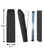 Yek Outdoor Portatif Alüminyum Katlanır Eko Kamp Masası Büyük 66x47x52cm Siyah - 4