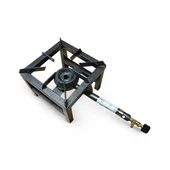 Yek Outdoor Yüksek Isılı Mini Kare Volkan Ocak 20x20cm - Yer Ocağı - 1