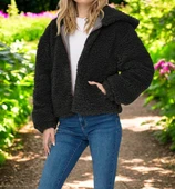 Kışlık Kadın Peluş Ceket - 1