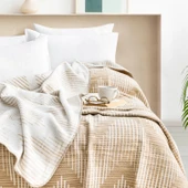 Schafer Home Bloom ÇK Battaniye 200x220 Cm 1 Parça-Bej - 2