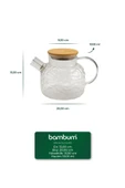 Bambum Juliet - Bambu Kapaklı Cam Demlik 1000ml thumbnail 3