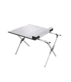 Yek Outdoor Portatif Alüminyum Kamp Masası Gri 60x82x48cm thumbnail 5